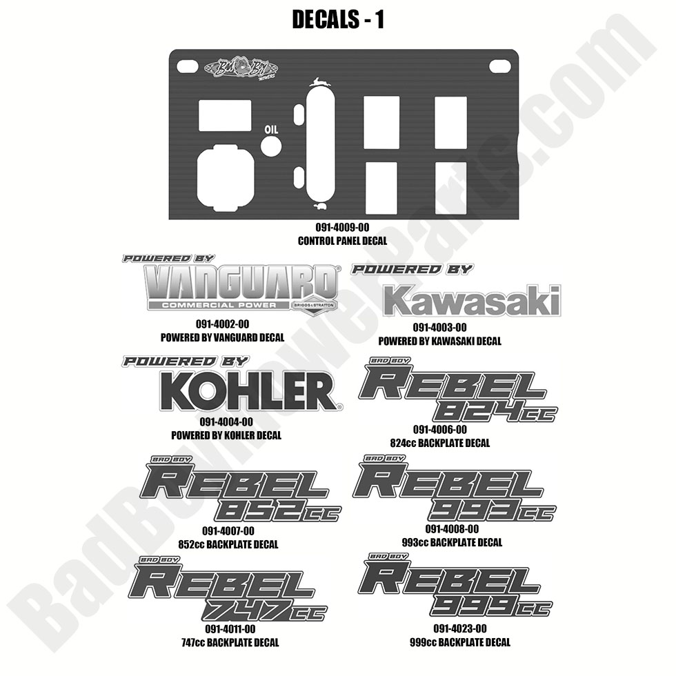 2019 Rebel - Decals - 1